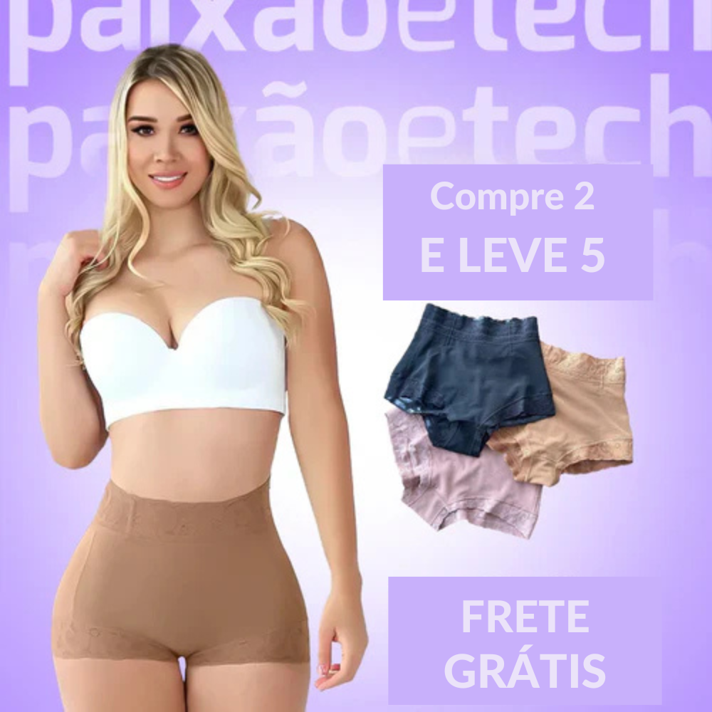 Calcinhas Fit Shape modeladoras - Compre 2 Leve 5 + Frete grátis APENAS HOJE